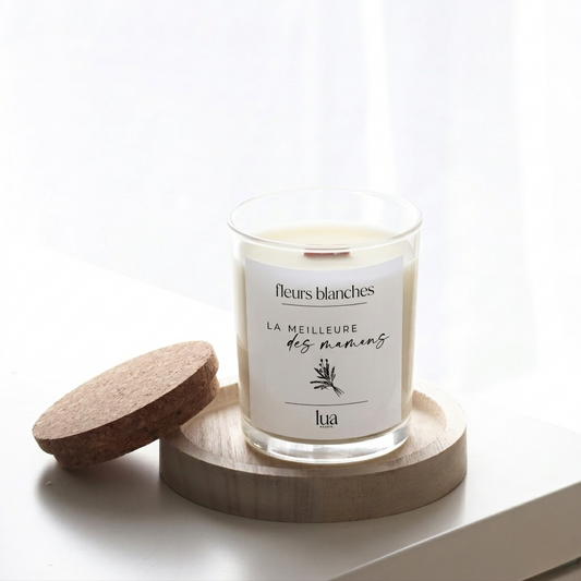 Bougie naturelle parfumée 180g fête des mères - Transparent