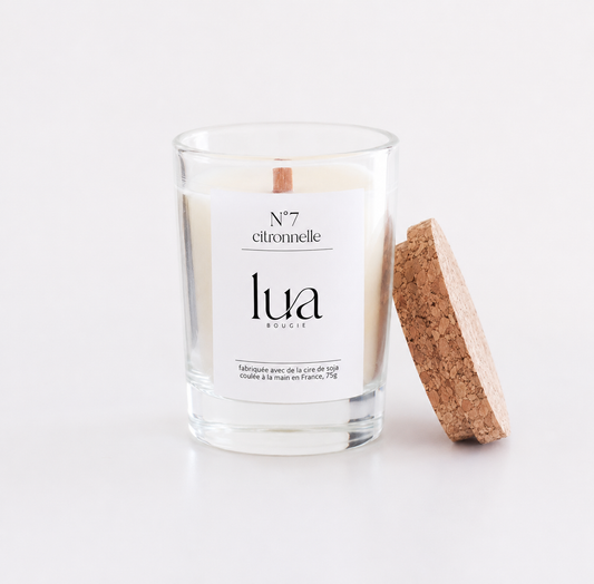 Bougie naturelle parfumée Citronnelle 75g