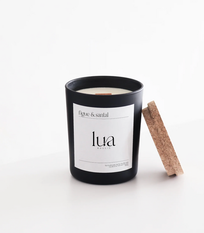 Bougie Noël naturelle parfumée Figue & Santal