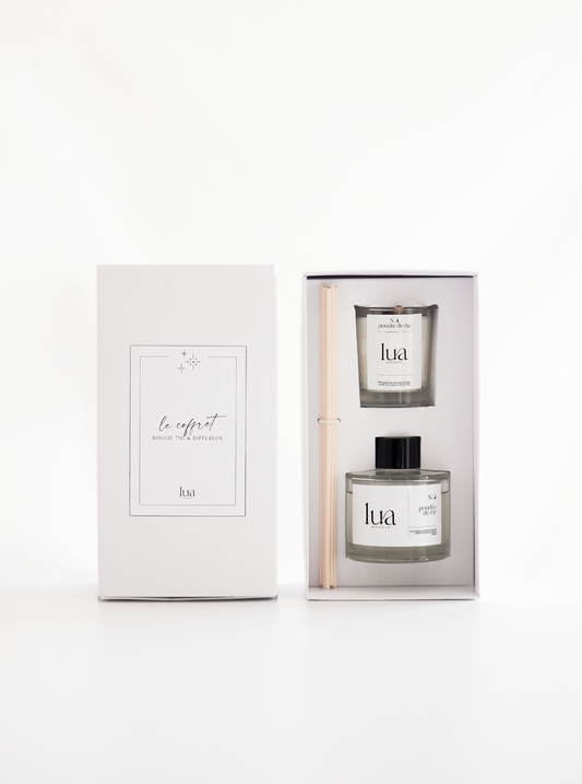 Bougie naturelle parfumée 180g NAISSANCE PERSONNALISÉE - Blanc – LUA Bougie