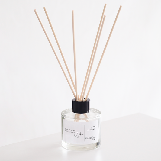 Diffuseur de parfum naturelle et rechargeable, base végétale et parfum de Grasse. 