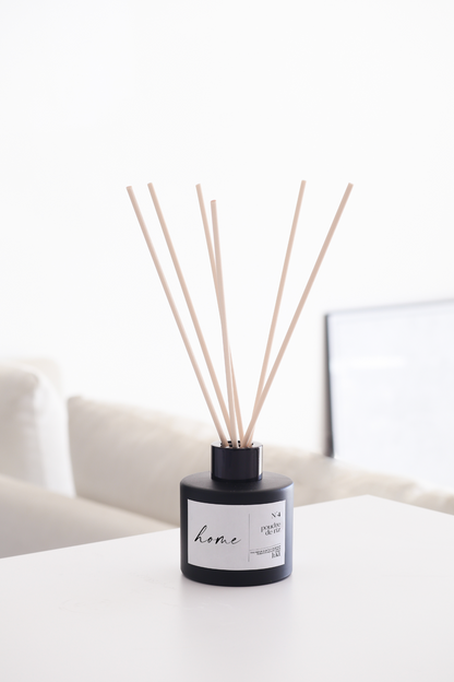 Diffuseur de parfum naturel 100ml PERSONNALISÉ TEXTE - Noir