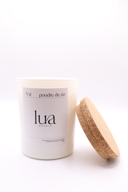 Bougie naturelle parfumée 180g CLASSIQUE - Blanc