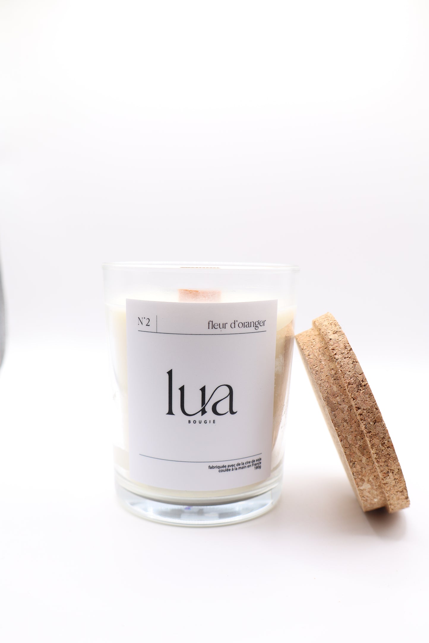 Bougie naturelle parfumée 180g CLASSIQUE - Transparent