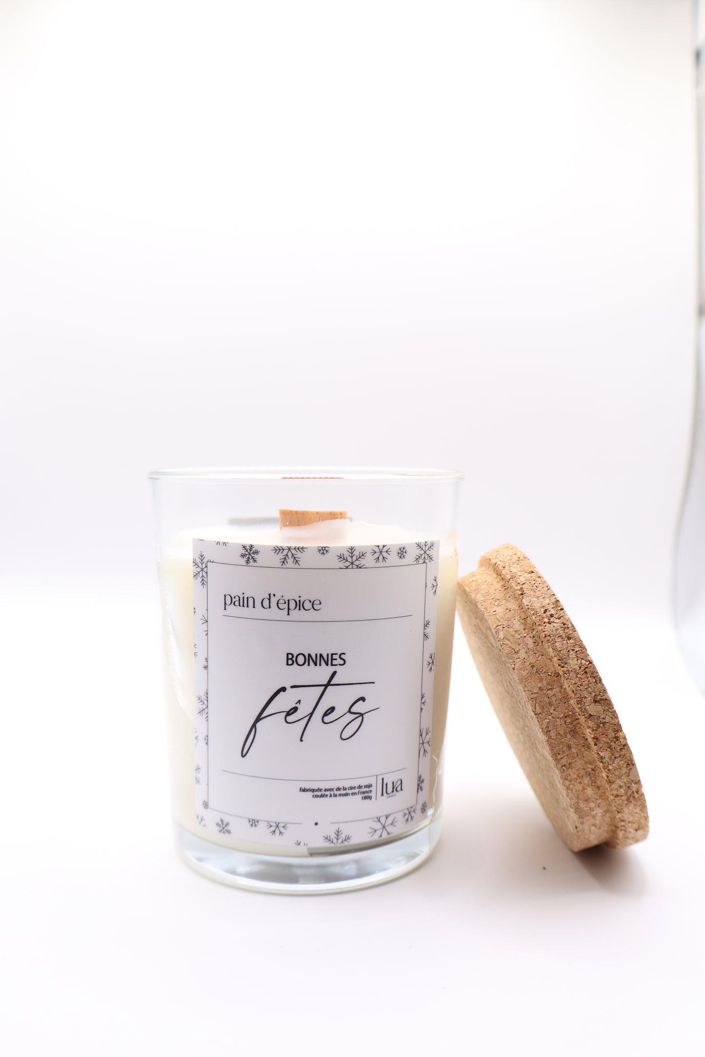 Bougie naturelle parfumée 180g CLASSIQUE - Transparent