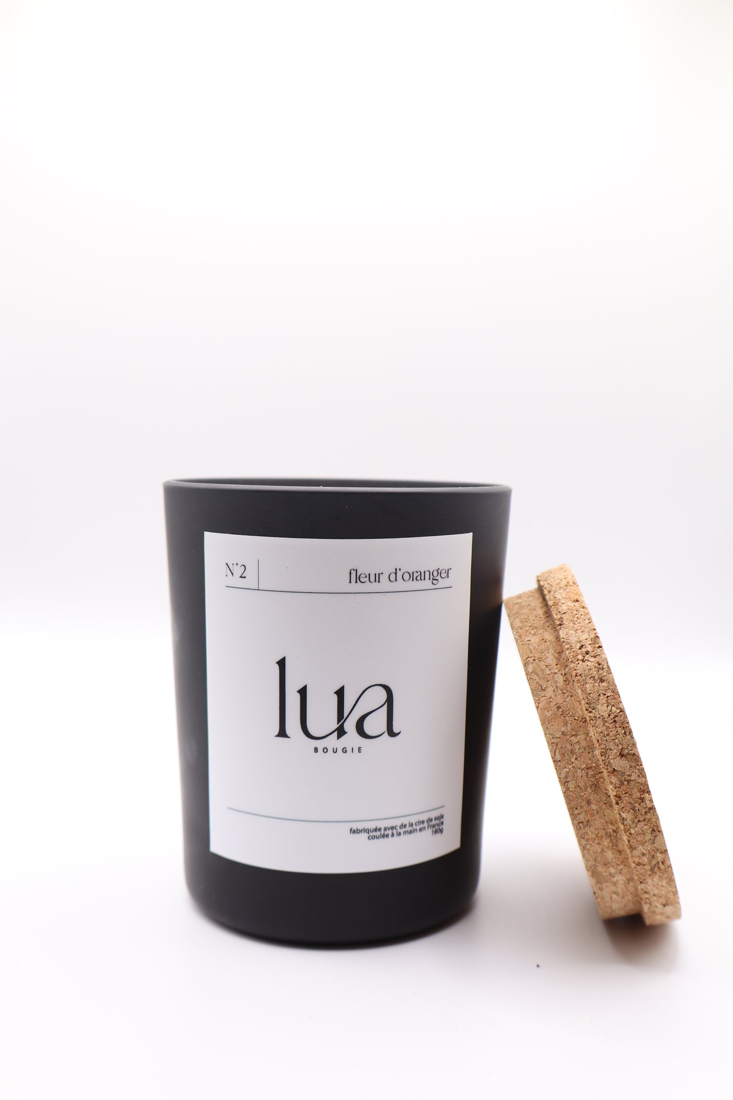 Bougie naturelle parfumée 180g CLASSIQUE - Noir