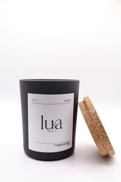 Bougie naturelle parfumée 180g CLASSIQUE - Noir